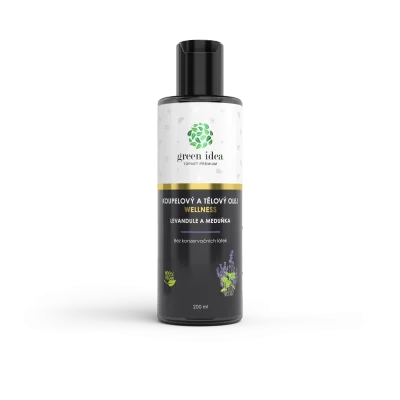Levandule a meduňka - koupelový a tělový olej 200 ml - Green idea