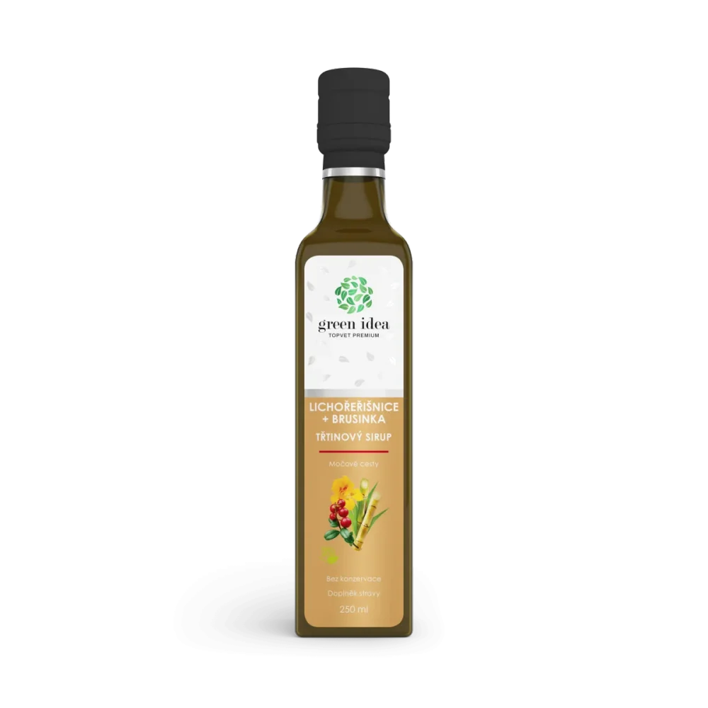 Lichořeřišnice+brusinka sirup - třtinový 250 ml - Green idea