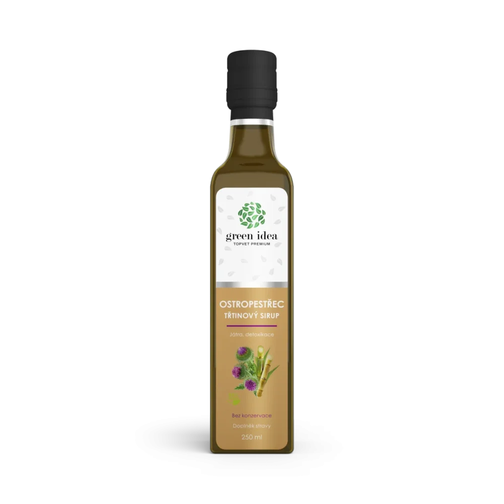 Ostropestřec sirup - třtinový 250 ml - Green idea