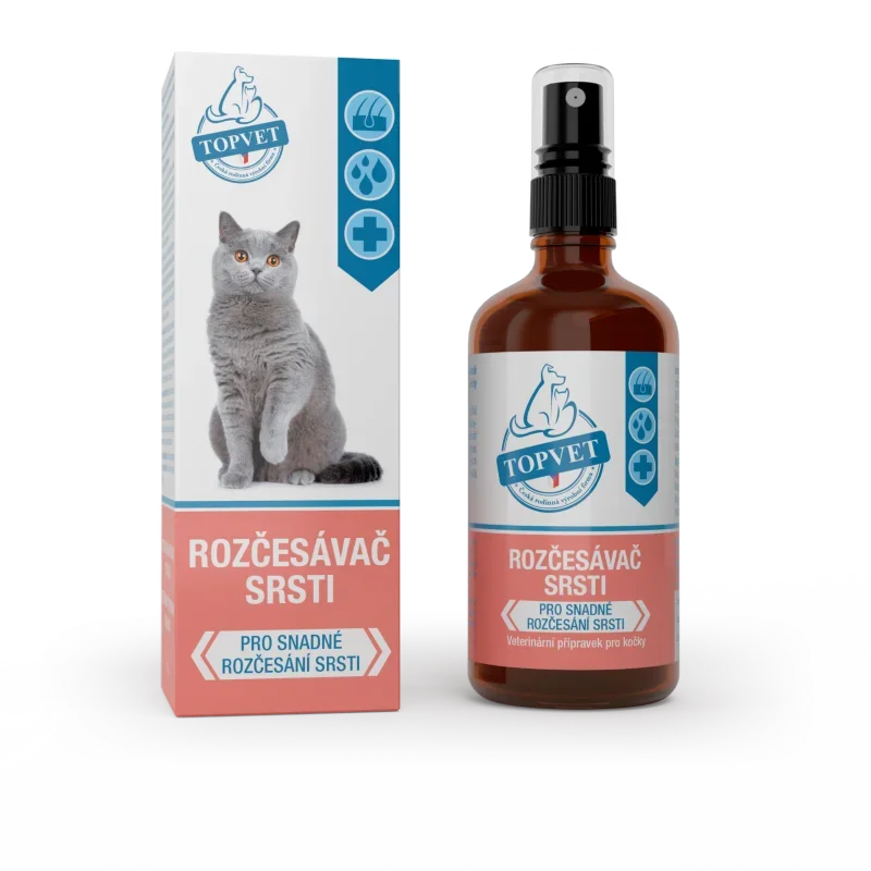 Rozčesávač srsti pro kočky 100 ml - Green idea