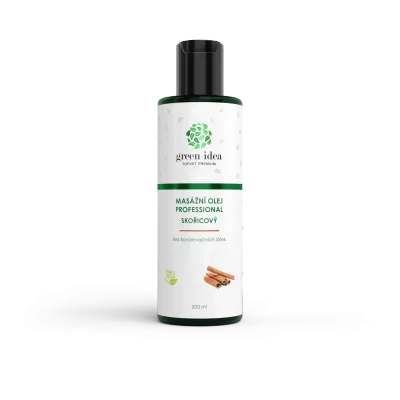 Skořicový masážní olej 200 ml - Green idea