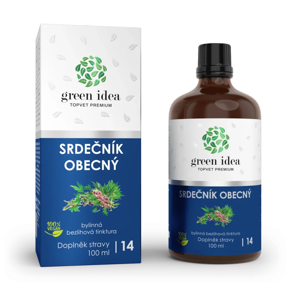 Srdečník - bezlihová tinktura 100 ml - Green idea