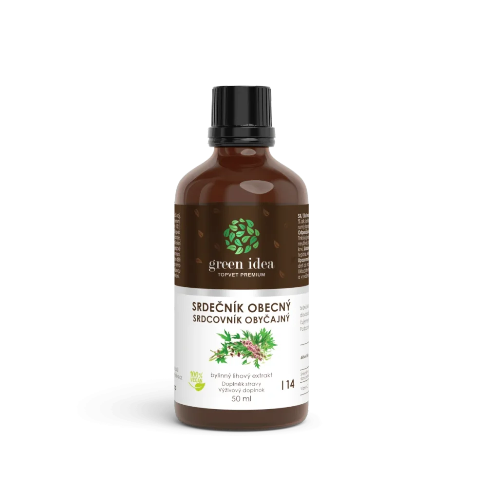 Srdečník obecný tinktura - kapky 50 ml - Green idea