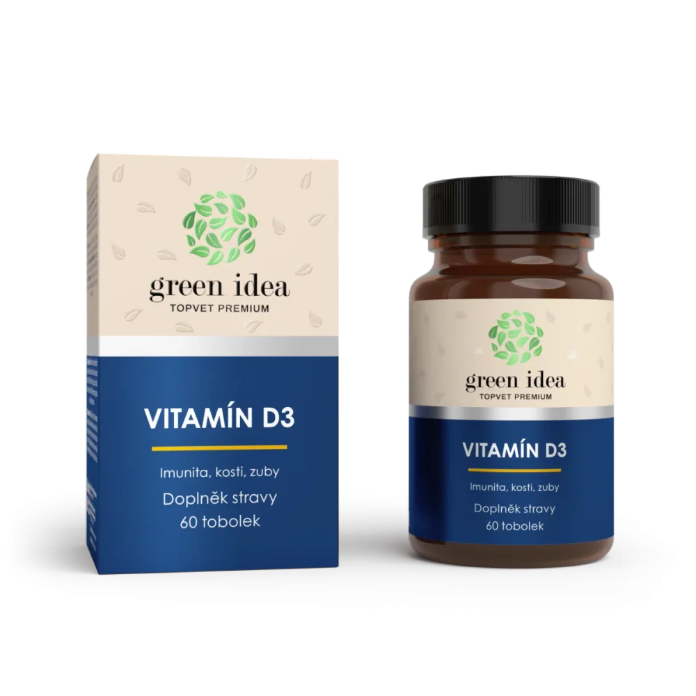 VITAMÍN D3 - tobolky 60 ks - Green idea