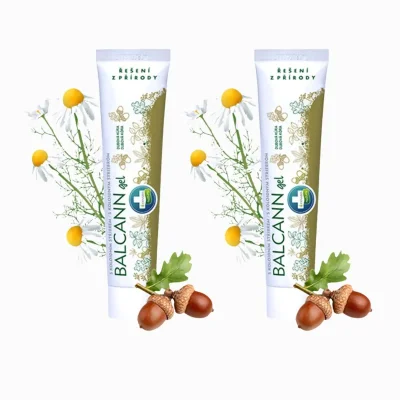 Zvýhodněný set: 2x BALCANN gel z dubové kůry na hemoroidy, trhliny - 75 ml - Annabis
