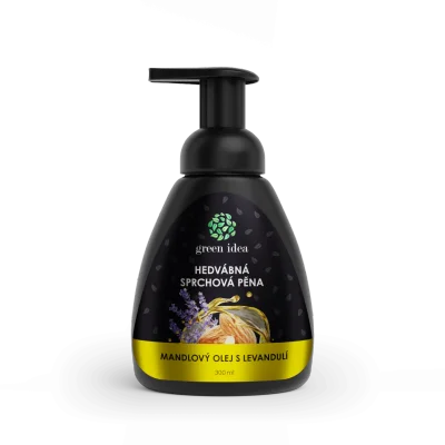 Hedvábná sprchová pěna - mandlový olej s levandulí 300 ml - Green idea