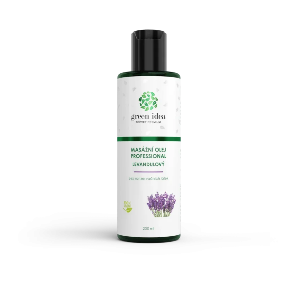Levandulový masážní olej 200 ml - Green idea