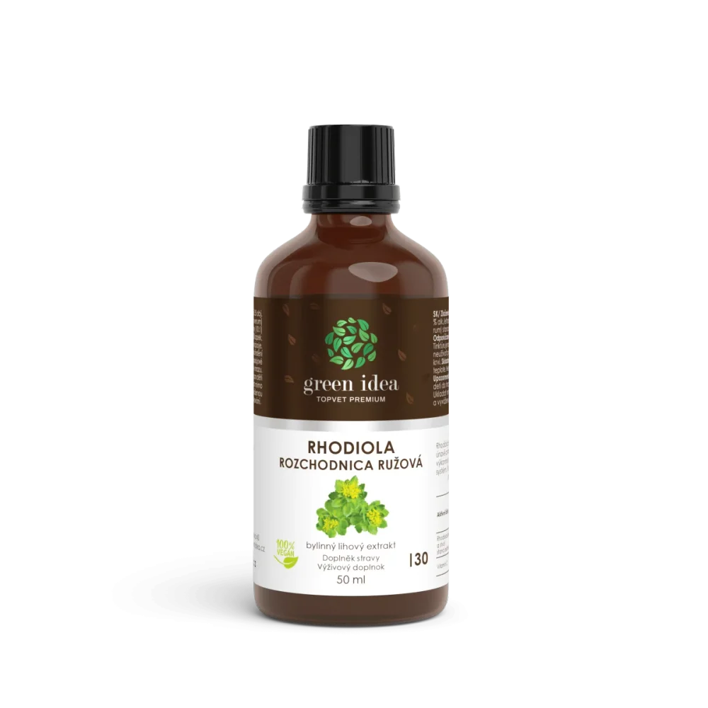 Rhodiola - Rozchodnice - tinktura - kapky 50 ml - Green idea