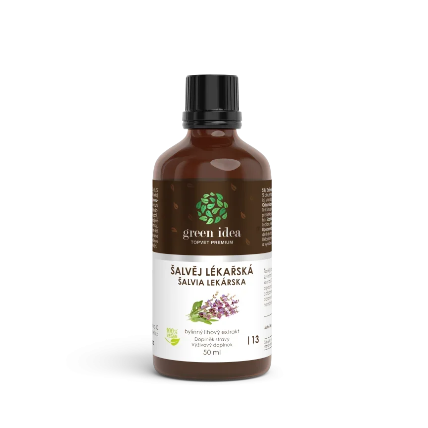 Šalvěj lékářská tinktura - kapky 50 ml - Green idea