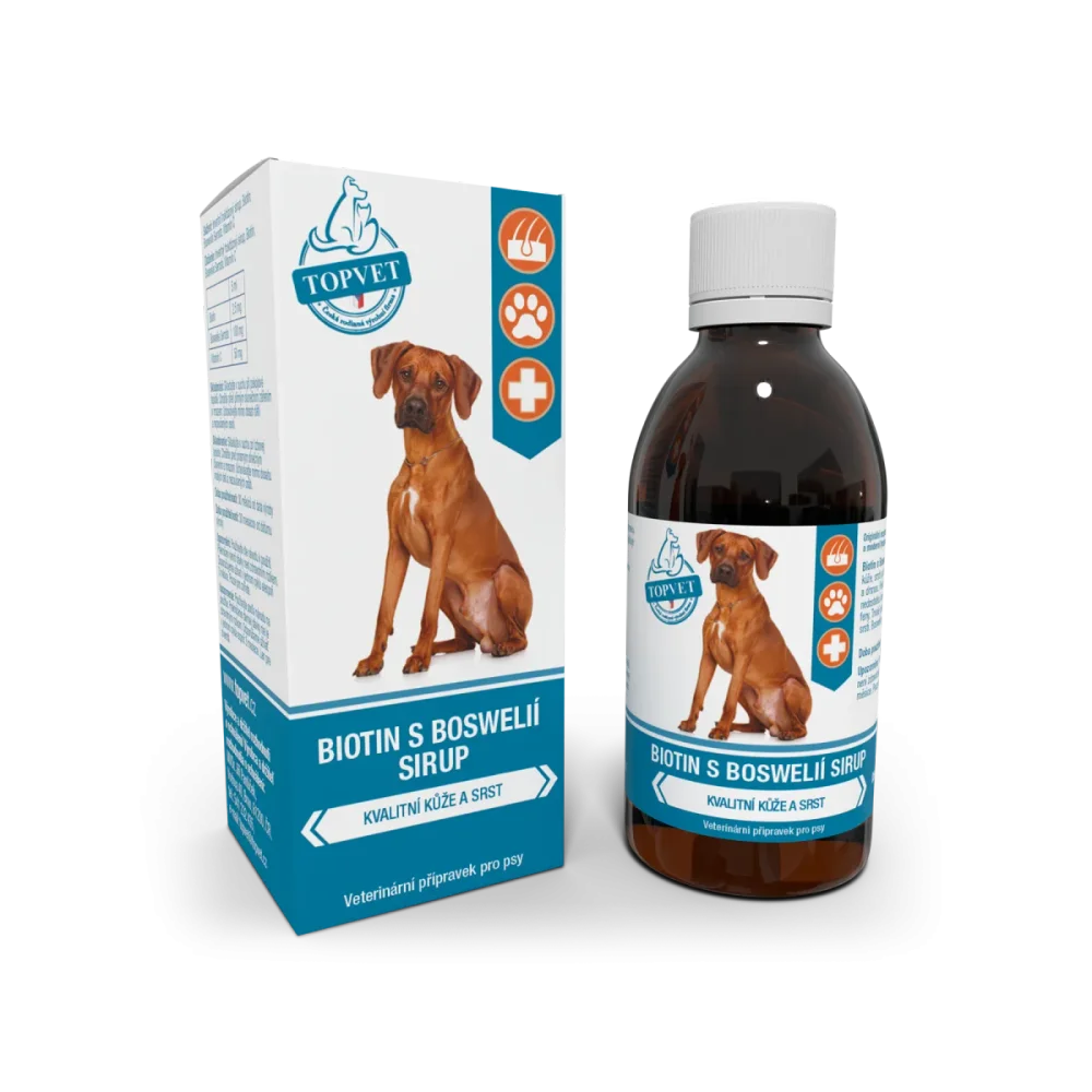 Sirup Biotin s boswelií pro psy 200 ml - Green idea