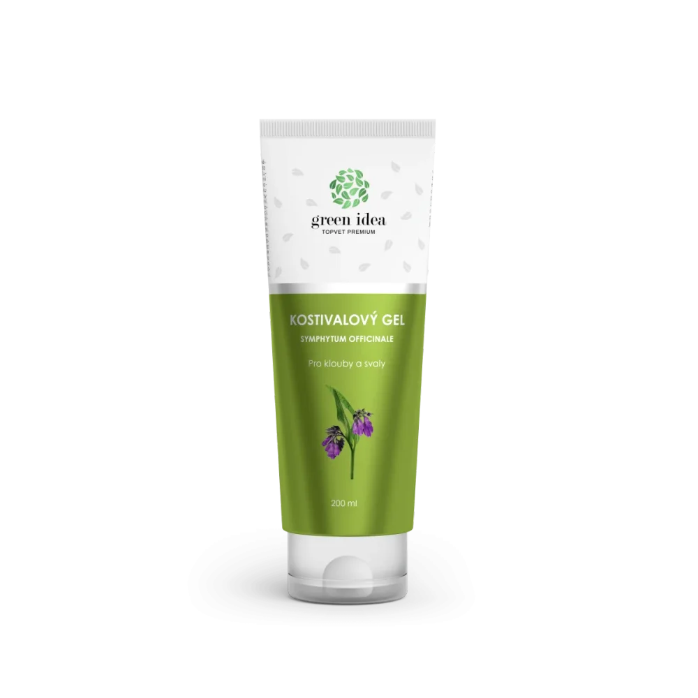 Kostivalový masážní gel v tubě 200 ml - Green idea