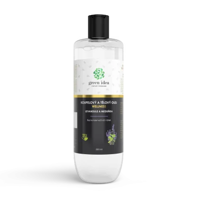 Levandule a meduňka - koupelový a tělový olej 500 ml - Green idea