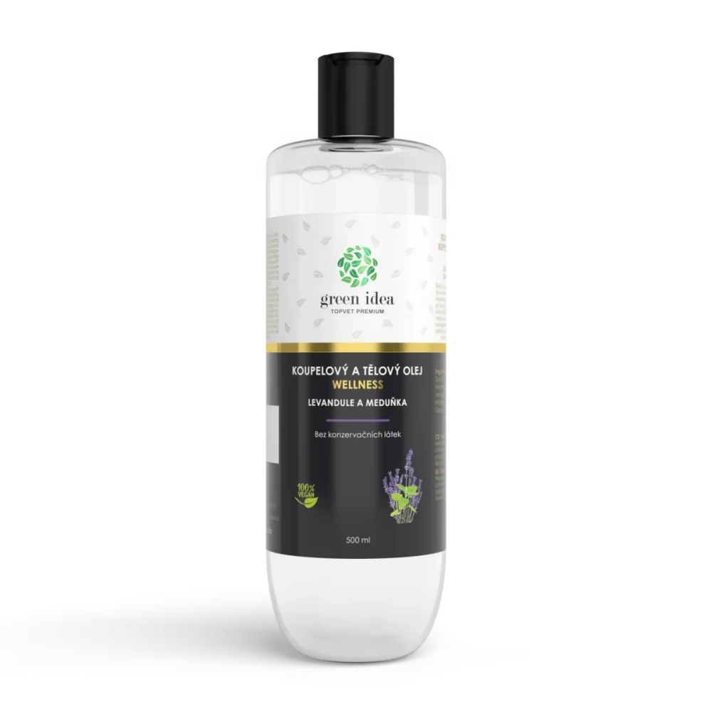 Levandule a meduňka - koupelový a tělový olej 500 ml - Green idea