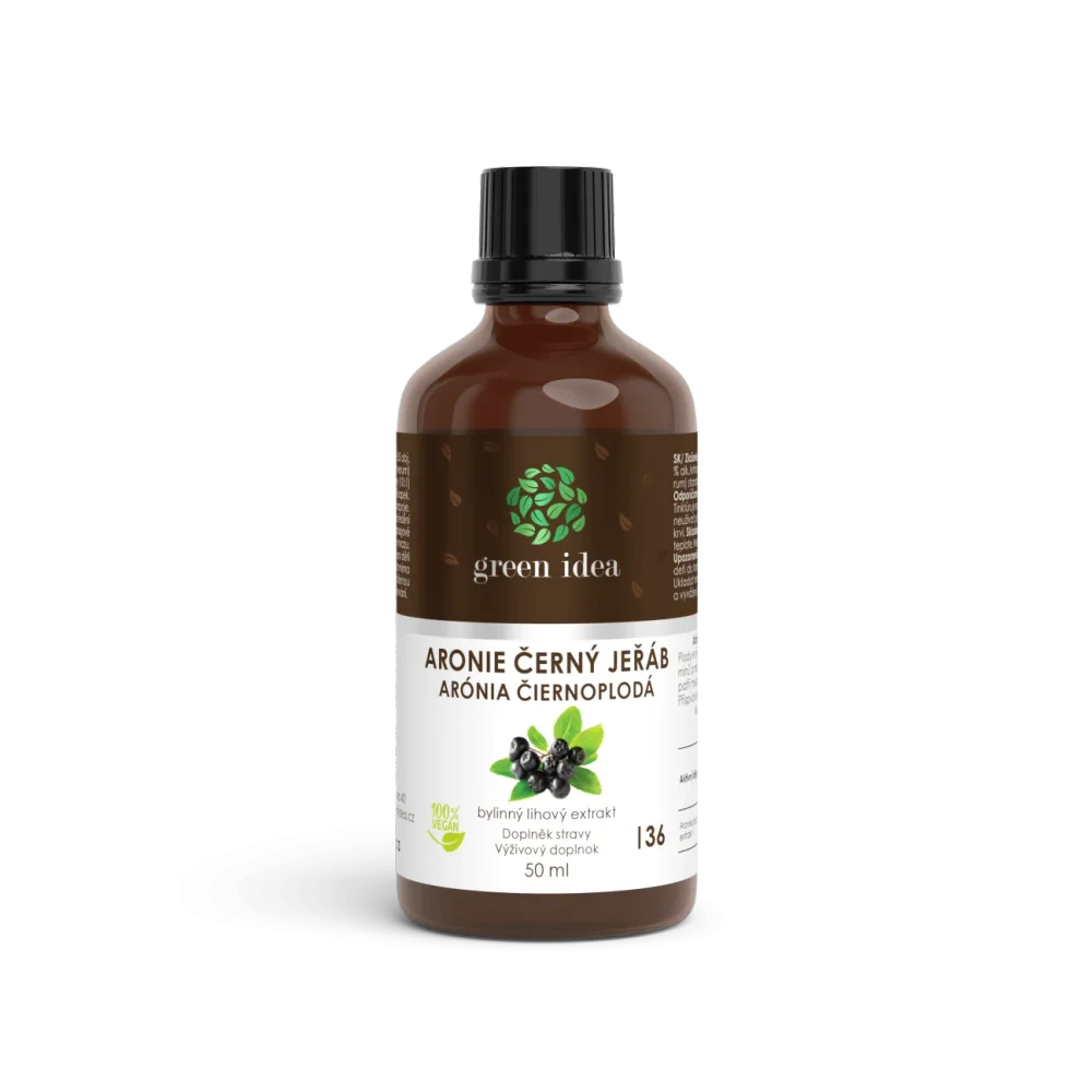 Aronie - černý jeřáb tinktura - kapky 50 ml - Green idea