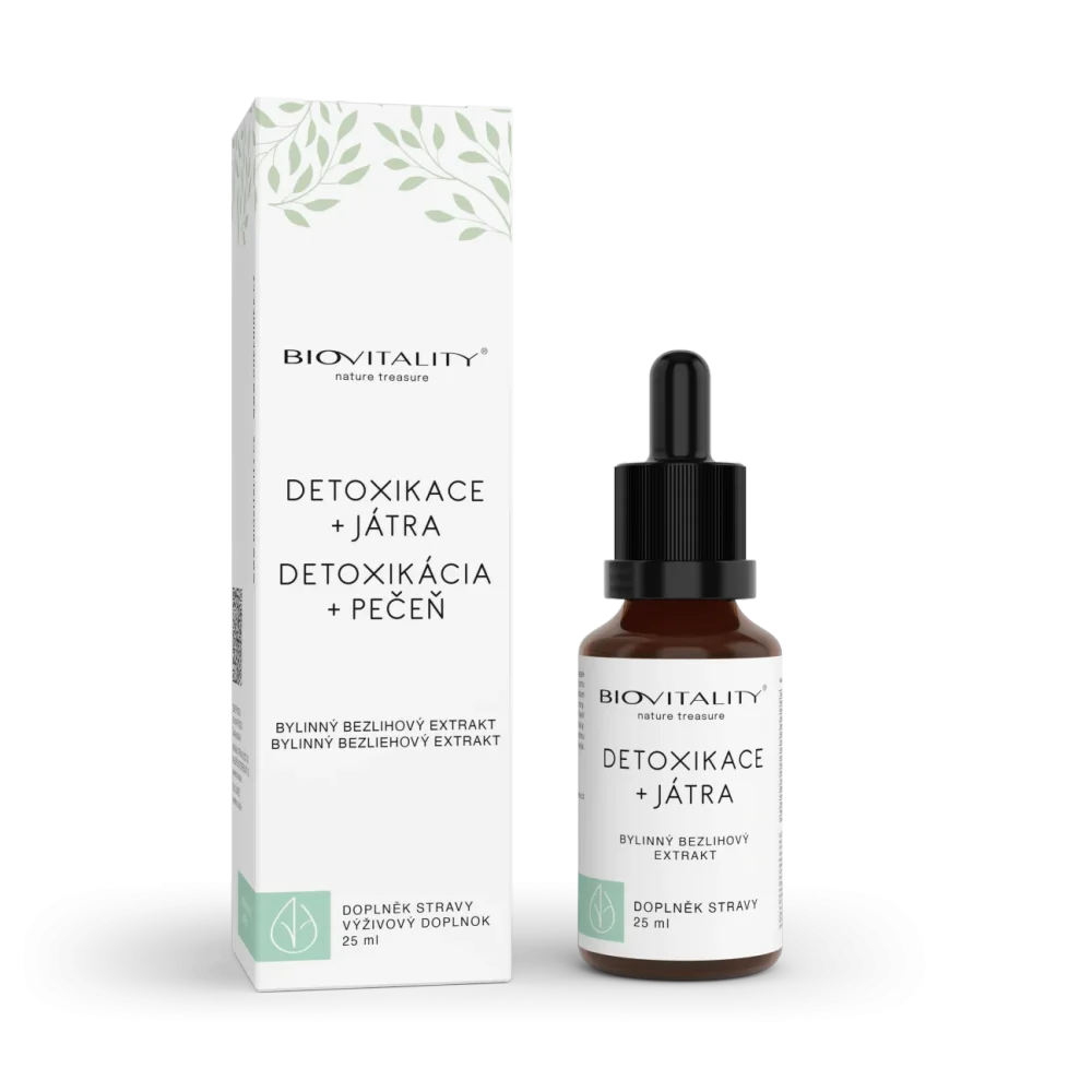 Detoxikace + játra bezlihová tinktura - kapky 25 ml - Green idea