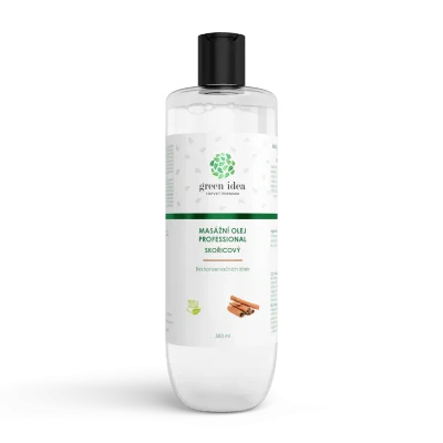 Skořicový masážní olej 500 ml - Green idea