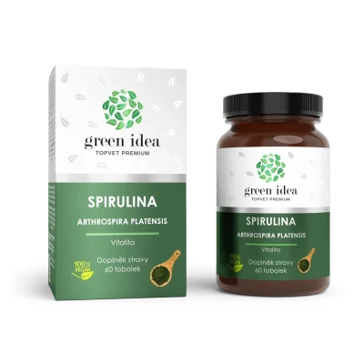 Spirulina bylinný extrakt - tobolky 60 ks - Green idea