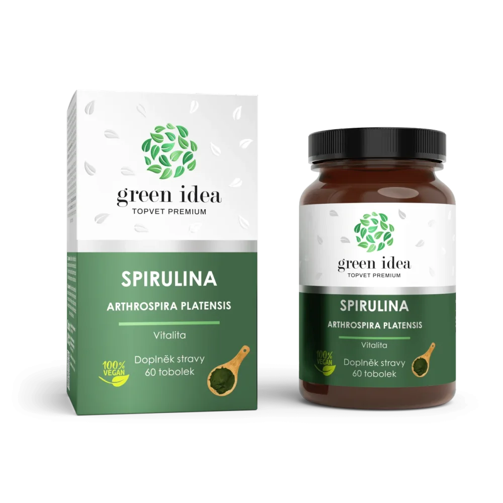 Spirulina bylinný extrakt - tobolky 60 ks - Green idea