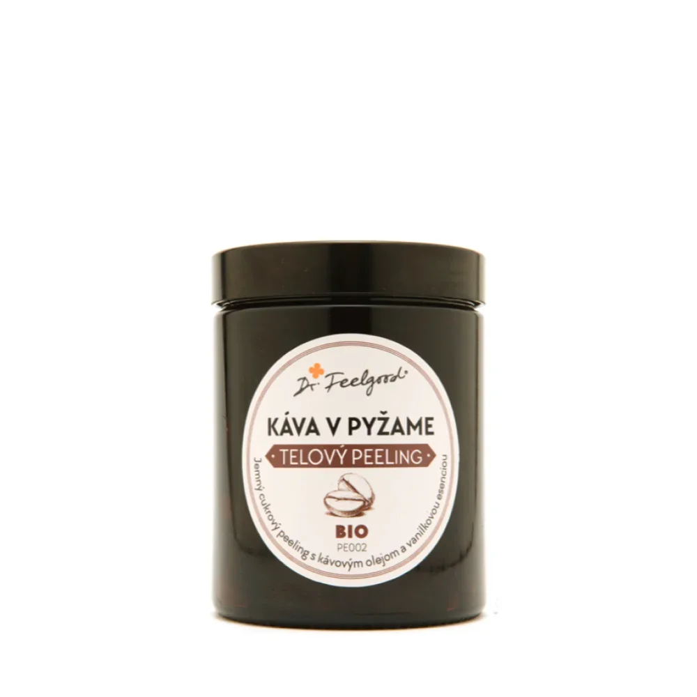 BIO tělový peeling KÁVA v PYŽAMU - 180 ml - Dr. Feelgood