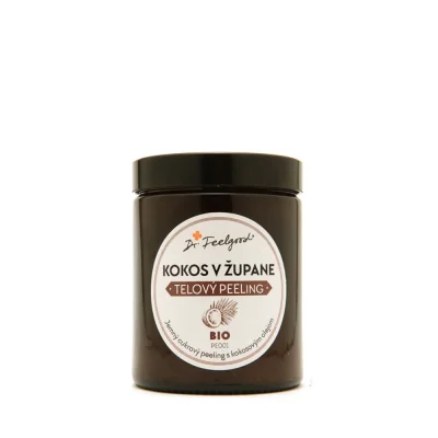 BIO tělový peeling KOKOS v ŽUPANU - 180 ml - Dr. Feelgood