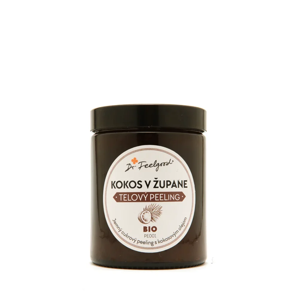 BIO tělový peeling KOKOS v ŽUPANU - 180 ml - Dr. Feelgood