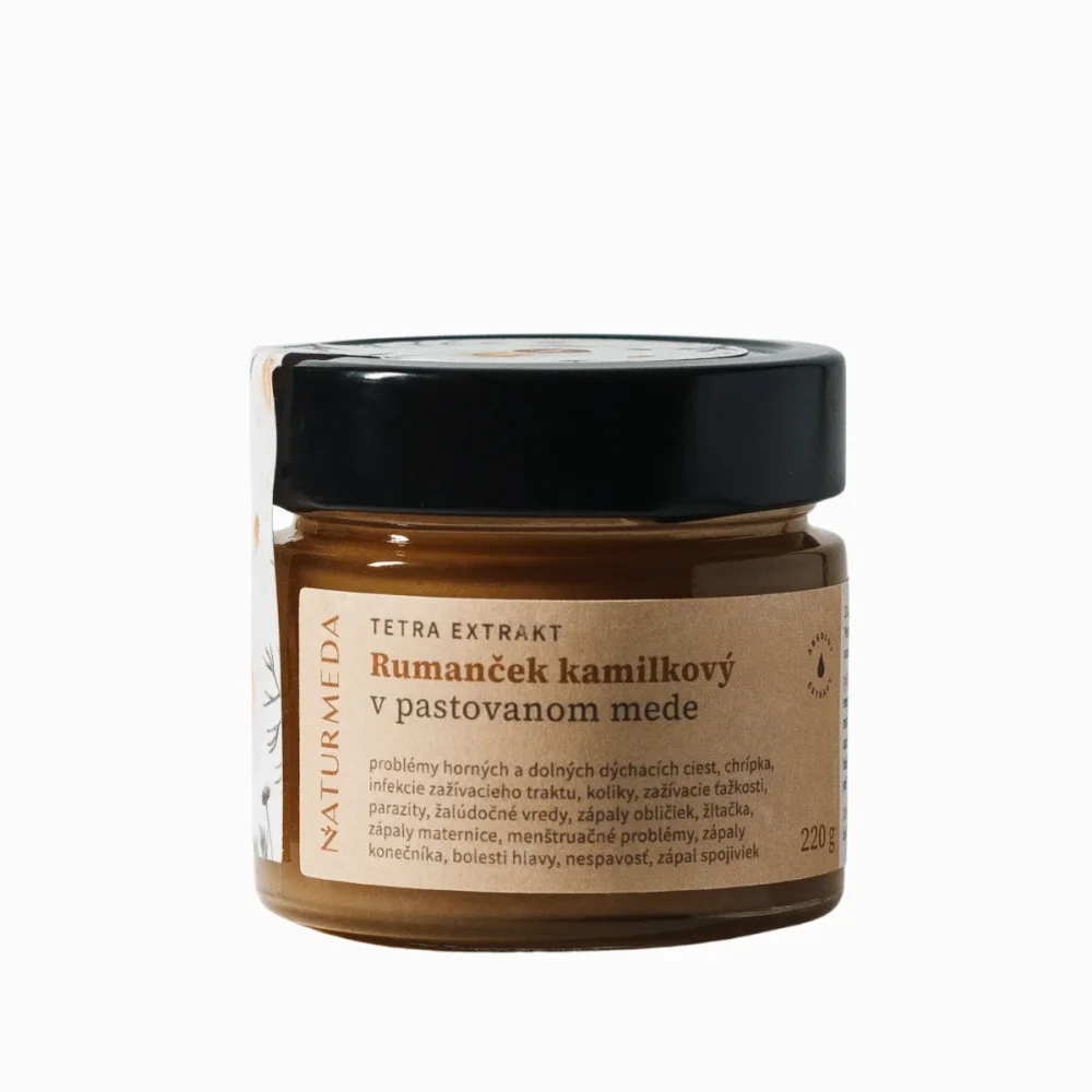 Terapeutický med s heřmánkem pravým – 220 g – Naturmeda