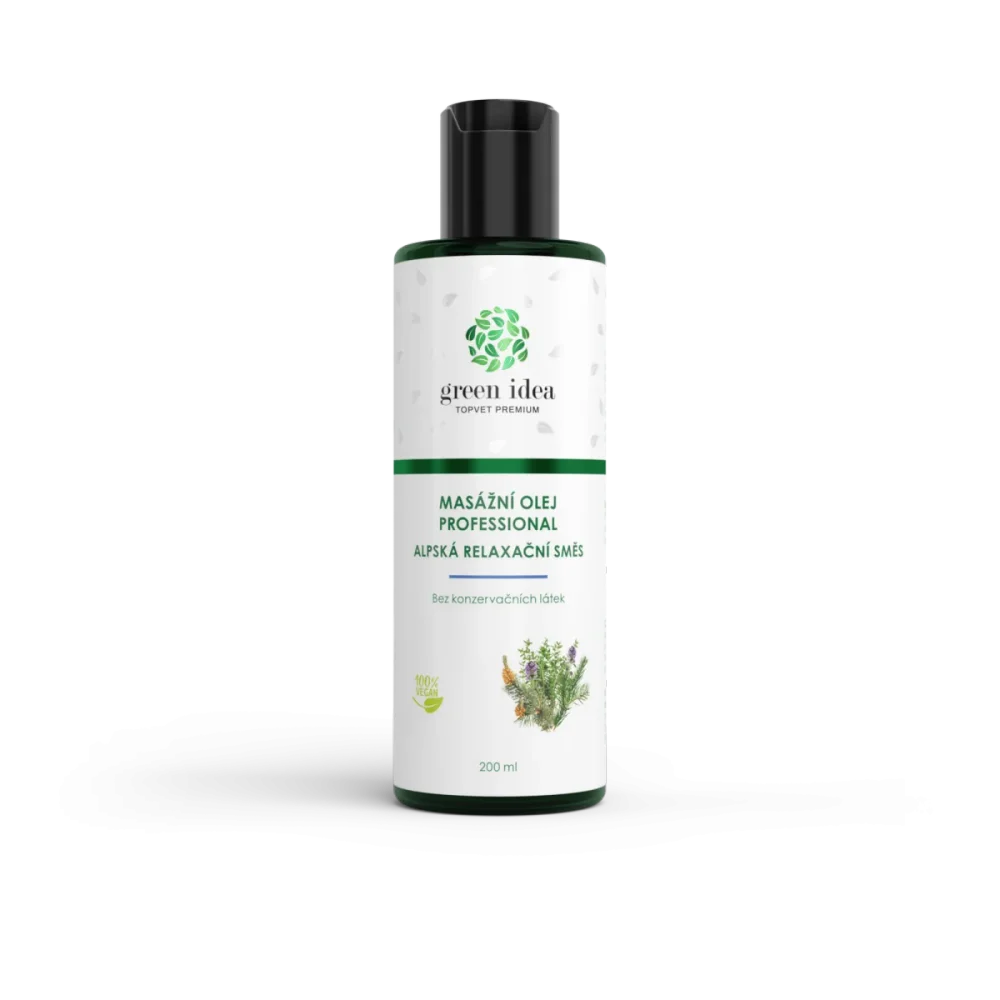 Alpská relax. směs mas. olej 200 ml - Green idea