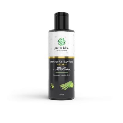 Bergamot a citronová tráva koupelový a tělový olej 500 ml - Green idea