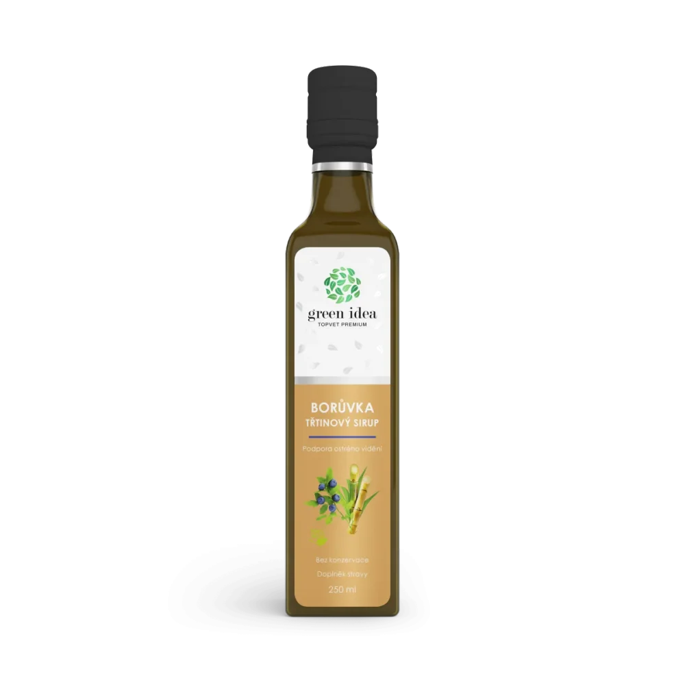 Borůvka sirup třtinový 250 ml - Green idea