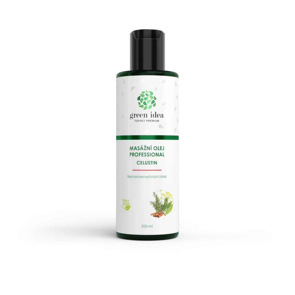 Celustin masážní olej 200 ml - Green idea
