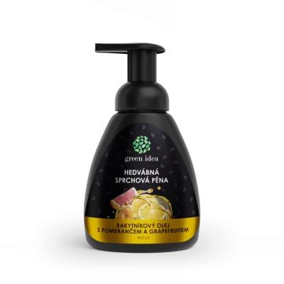 Hedvábná sprchová pěna rakytníkový olej s pomerančem a grapefruitem 300 ml - Green idea