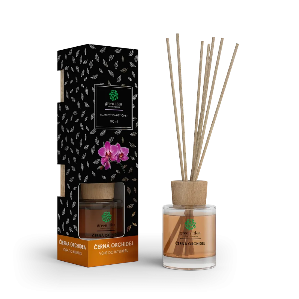 Ratanové vonné tyčinky Černá orchidej 100 ml - Green idea