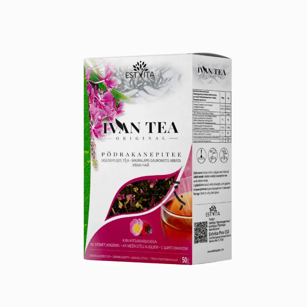 Ivan čaj (vrbovka úzkolistá) se šípky – 50 g – Estvita