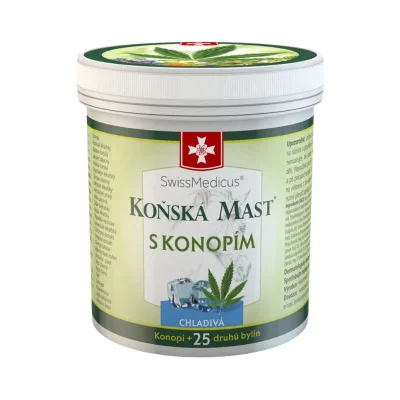 Koňská mast s konopím chladivá 250 ml - Green idea