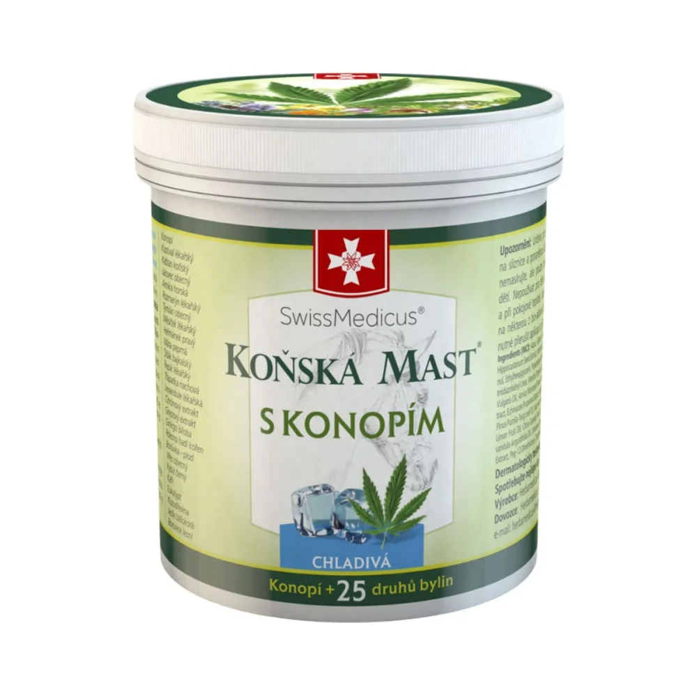 Koňská mast s konopím chladivá 250 ml - Green idea
