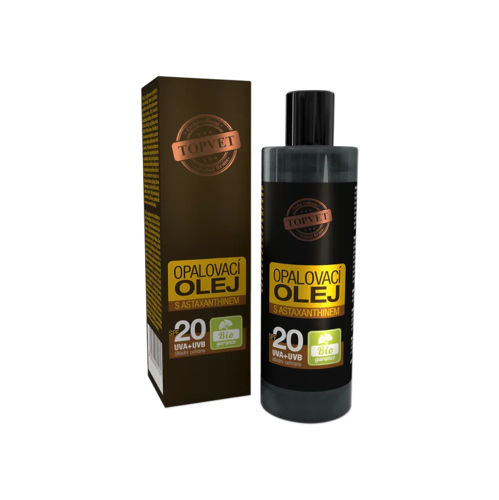 Opalovací olej s astaxanthinem SPF 20 100 ml - Green idea