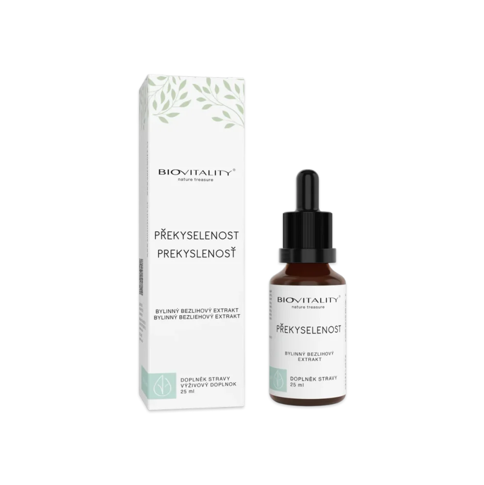 Překyselenost bezlihová tinktura - kapky 25 ml - Green idea