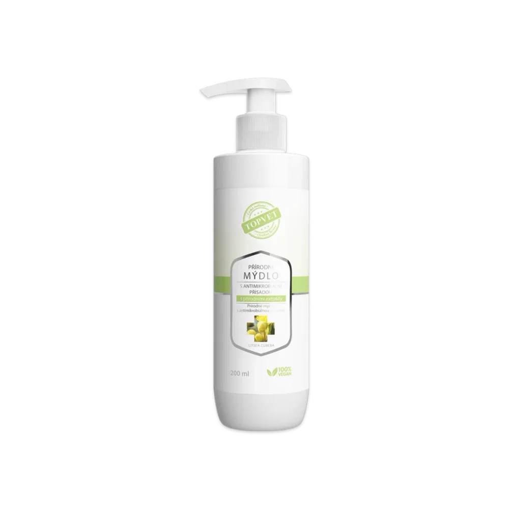 Přírodní mýdlo s antimikrobiální přísadou s přírodními extrakty 200 ml - Green idea