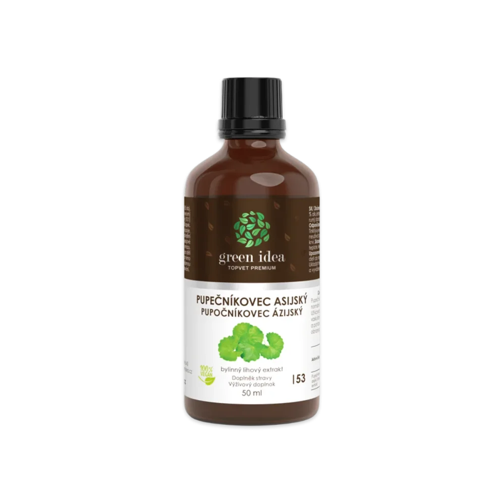 Pupečníkovec asijský tinktura - kapky 50 ml - Green idea