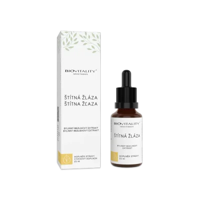 Štítná žláza bezlihová tinktura - kapky 25 ml - Green idea