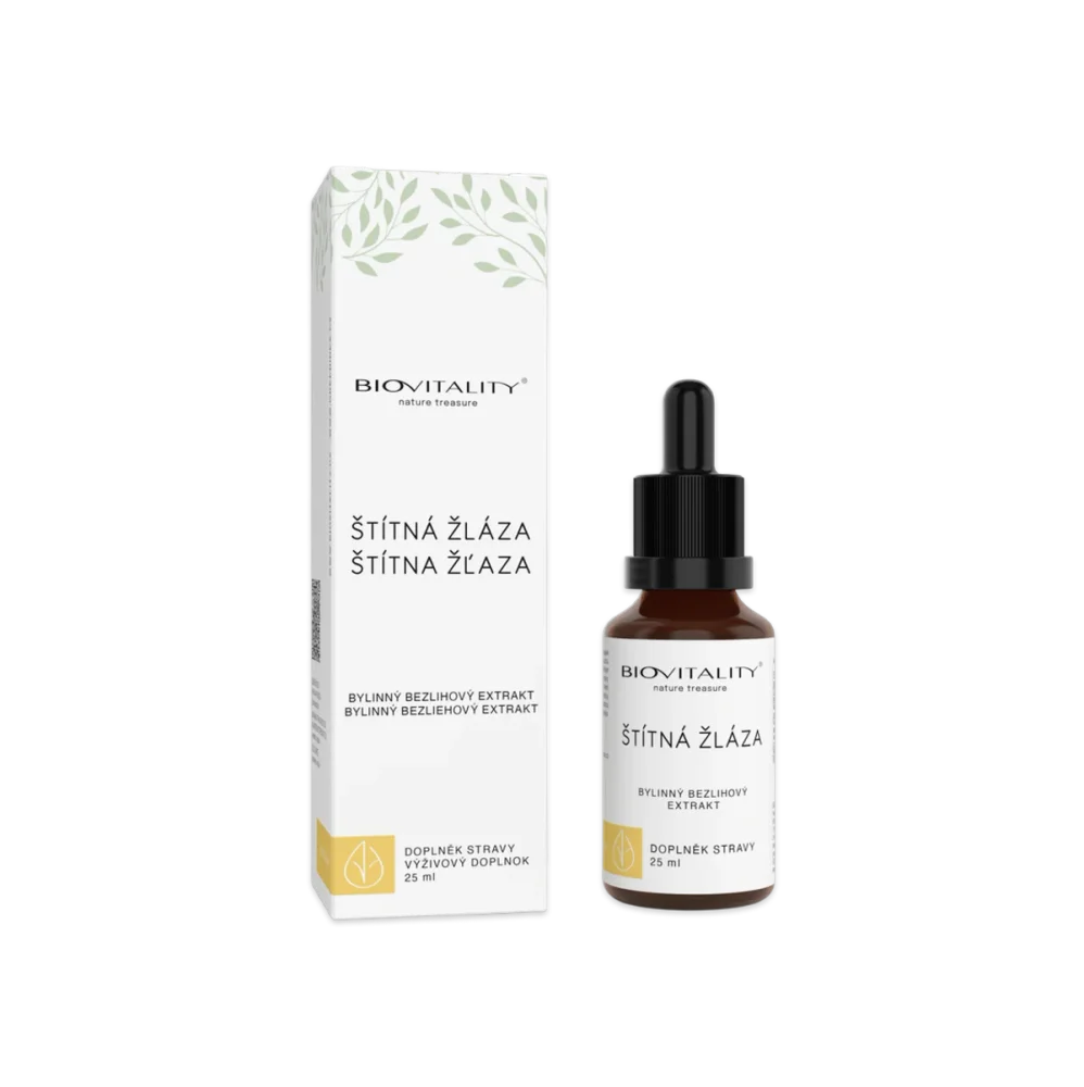 Štítná žláza bezlihová tinktura - kapky 25 ml - Green idea