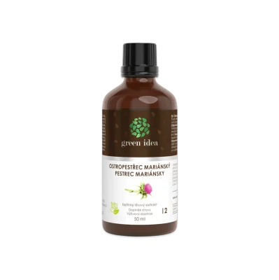 Ostropestřec tinktura - kapky 50 ml - Green idea