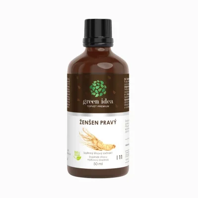 Ženšen tinktura - kapky 50 ml - Green idea