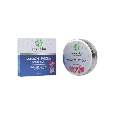 Masážní svíčka - Lotos květ 30 ml - Green idea