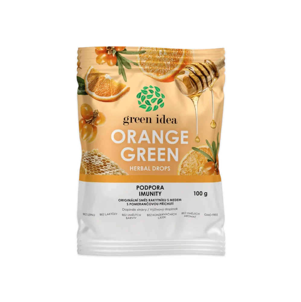 Orange green - bylinné bonbóny 100 g - Green idea