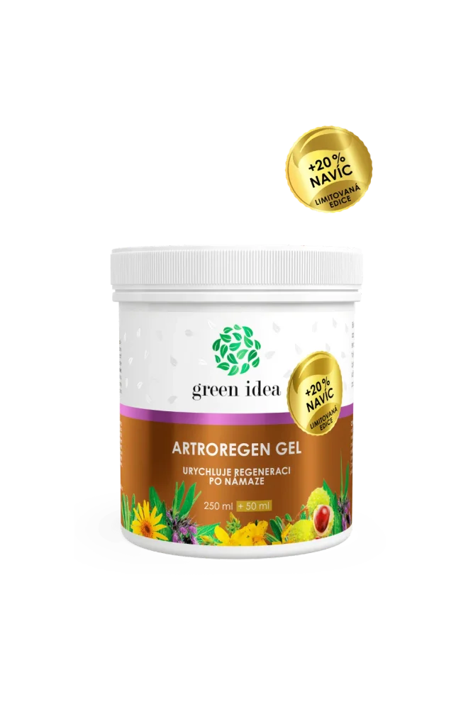Artroregen masážní gel - limitovaná edice + 20 % NAVÍC 300 ml - Green idea