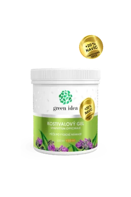 Kostivalový masážní gel - limitovaná edice + 20 % NAVÍC 300 ml - Green idea