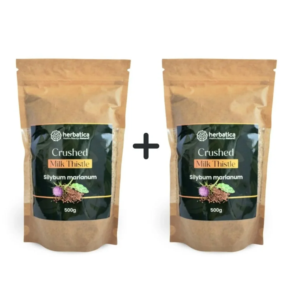 Zvýhodněný set: 2x 100% jemně drcený ostropestřec mariánský - 500g - Herbatica
