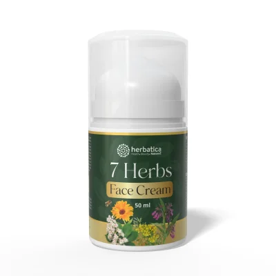 7 Herbs Face Cream – anti-age bylinný krém s kozím kolostrem a 7 bylinami – 50 ml – Herbatica