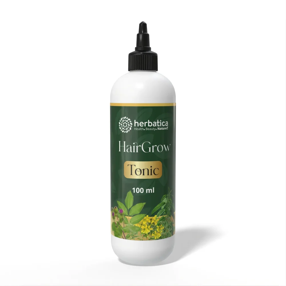 HairGrow Active Tonic – bylinné tonikum na podporu růstu vlasů – 100 ml - Herbatica